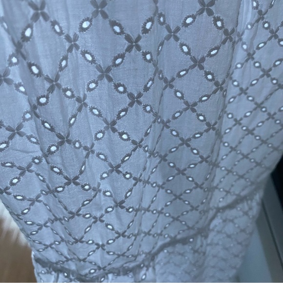 NWOT💥Zara white 💯%cotton maxi dress, embroidered, size small, - Picture 3 of 5